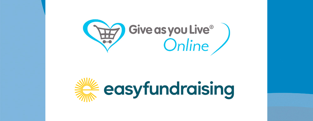 Logos of Give as you Live and Easy Fundraising