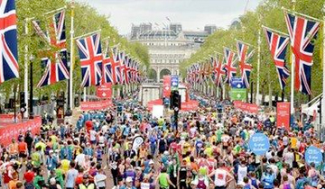 Runners in London