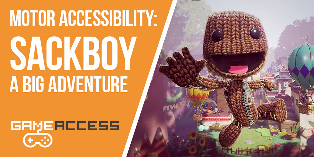 screenshot from Sackboy game with title