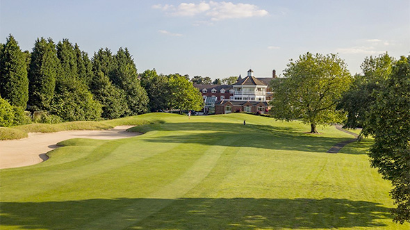 View of golf course towards clubhouse